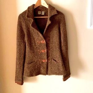 Mustard sweater jacket